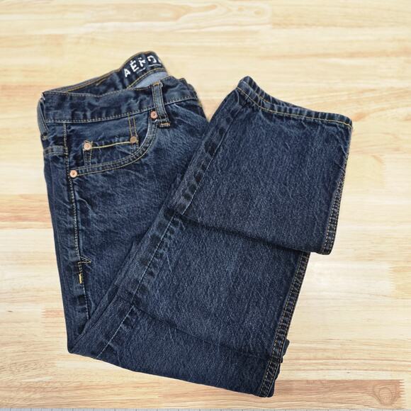 American Eagle Men's Size 30x30 Essex Straight Leg Slim Denim Jeans Button Fly - Picture 1 of 8